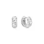 Ania Haie Bold Texture Small Brincos Prata E063-06H