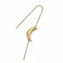 Jane Kønig Big Half Moon NO. 2 Chain Earrring Brinco Avulso Aço Inoxidável Dourado BHME-AW26-SS-G