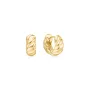 Ania Haie Bold Texture Small Brincos Prata Dourada E063-06G