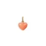 Jane Kønig Pink Coral Heart Pingente Ouro GULD-PHV
