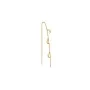 Jane Kønig Small Half Moon NO. 2 Chain earring Brinco Avulso Aço Inoxidável SHMC-AW26-SS-G
