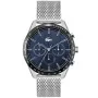 Relógio Lacoste Boston 2011163 com mostrador Azul, caixa de 42 mm de diâmetro e Malha Mesh na cor Prata.