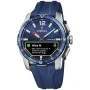 Relógio Festina Connected D F23000/1 com mostrador Azul, caixa de 44 mm de diâmetro e Pulseira de borracha na cor Azul.
