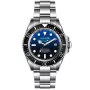 Relógio OceanX Sharkmaster 1000 SMS1012 com mostrador Azul, caixa de 44 mm de diâmetro e Elo de Metal na cor Prata.