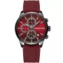 Studsgaard Chronograph S0054 ur til Herre med Rød urskive på 42 mm i diameter og Silikone urrem i Red
