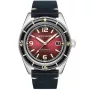 Relógio Spinnaker Fleuss Oxblood SP-5055-07 com mostrador Vermelho, caixa de 43 mm de diâmetro e Pulseira de couro na cor Preto.