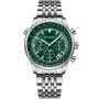 Relógio Studsgaard Aviator S0006 com mostrador Verde, caixa de 44 mm de diâmetro e Elo de Metal na cor Prata.
