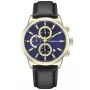 Relógio Studsgaard Chronograph S0073 com mostrador Azul, caixa de 42 mm de diâmetro e Pulseira de couro na cor Preto.