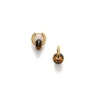 ANNI LU Glazed Donut Brincos Latão Dourado 261-30-74