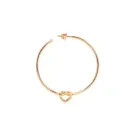 Jane Kønig Big Tied Heart Hoop Brinco Avulso Prata Dourada BTHH-AW25-G