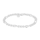 IX Studios Chunky Figaro Pulseira Prata DMV0341SL