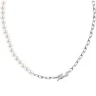 Karl Lagerfeld Pearl Colar Aço Inoxidável KLAYR03