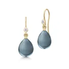 Julie Sandlau Prima Ballerina Brincos Prata Dourada HKS548GDLBCRCZ