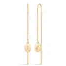 Julie Sandlau Tree Of Life Brincos Prata Dourada HKS661GD