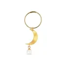 Jane Kønig Half Moon Brinco Avulso Prata Dourada HMCP-XJK24-1-G