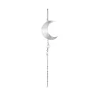 Jane Kønig Half Moon Brinco Avulso Prata HMEP-XJK24-1-S