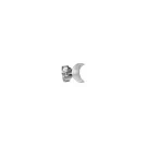 Jane Kønig Small Half Moon Brinco Avulso Prata JKSHMSF18-S