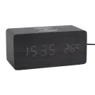 Karlsson Alarm clock Block w. phone charger Despertador KA5933BK